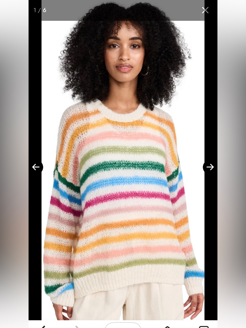 Mother the biggie alpaca sweater